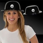 Buy Custom Printed Black Plastic Derby Hat