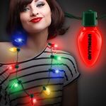 Christmas Bulb LED Necklace - Multi Color
