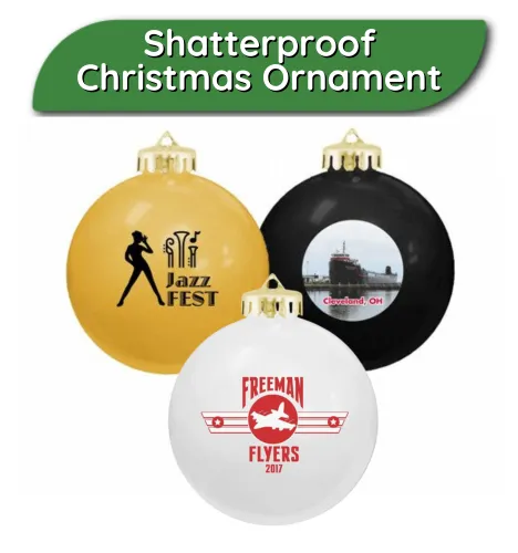 Custom Shatter Proof Ornaments