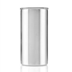 10 oz Copper lined vacuum insulated tumbler with lid - Silver Metal