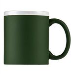 11 oz Sunrise Velvet Touch Ceramic Coffee Mug - Green