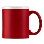 11 oz Sunrise Velvet Touch Ceramic Coffee Mug - Red