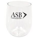 12 oz. Plastic Stemless Wine Glass -  