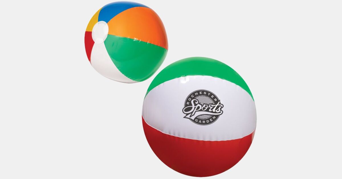 Beach Ball Custom Imprinted Multi Colored 16in 0147