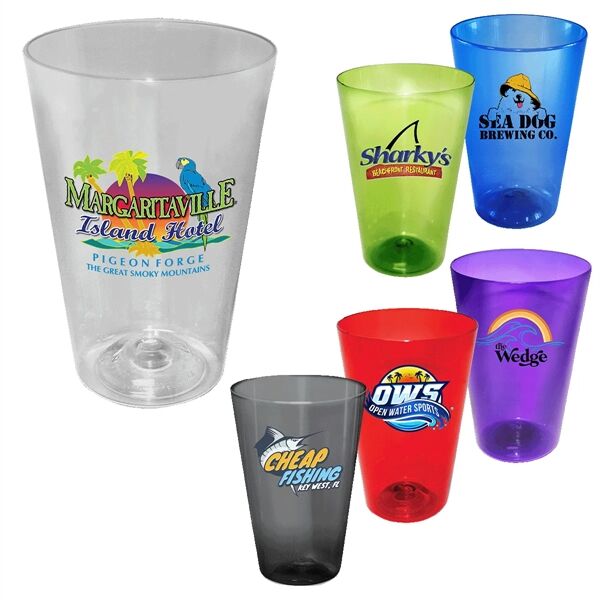 Main Product Image for Custom Imprinted Recycled Pint Glass 16 oz, Full Color Digital