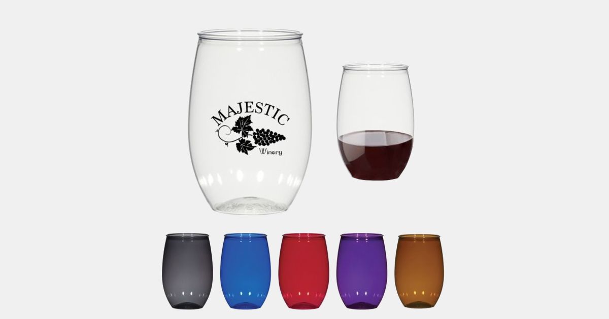 16 Oz Promotional Stemless Wine Glasses