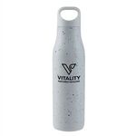 17 oz Speckle-It Insulated Stainless Steel Water Bottle - White