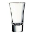 2 oz. Erase flared top shot glass w/heavy non tip base - Clear