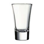 2 oz. Erase flared top shot glass w/heavy non tip base -  