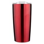 20 oz  Vacuum Insulated Tumbler - Red-clear