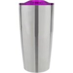 20 oz  Vacuum Insulated Tumbler - Silver-purple