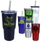 Buy Custom Imprinted Ares Tumbler w/ Stainless Straw/Flip Lid 20oz.