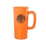 22 Oz. Plastic Stein - Neon Orange