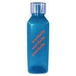 24 oz. Classic Edge Bottle with Standard Lid - Transparent Blue