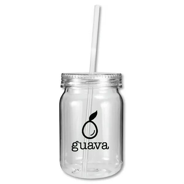 Main Product Image for Custom Imprinted 24 oz. Plastic Mason Jar