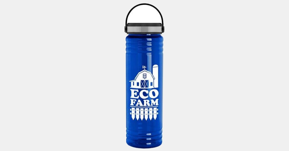 USA Made 24 Oz Slim Fit Upcycle Rpet Bottles With Ez Grip Lid with your ...