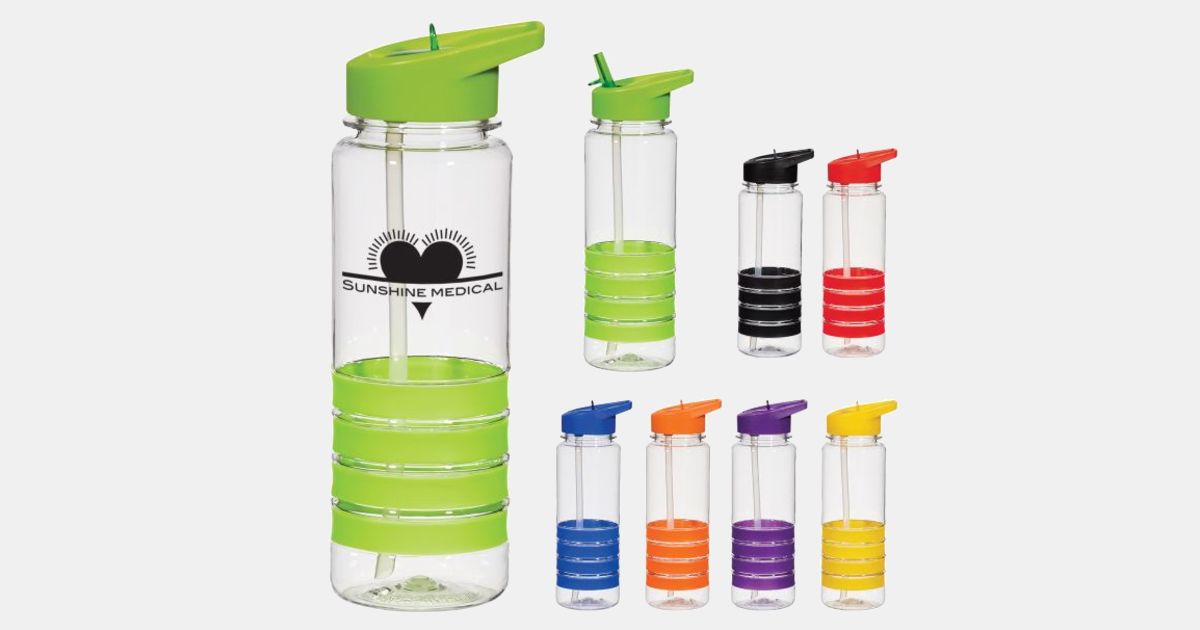 Custom Printed 24 Oz Tritan (TM) Banded Gripper Bottle With Str with ...