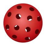 26-Hole Pickleball Balls - Red