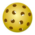 26-Hole Pickleball Balls - Yellow