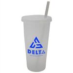 26 oz. Tumbler with Lid and Straw - Frosted