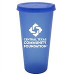 26 oz. Tumbler with Lid - Translucent Blue