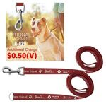 3/4" Dog Leash - Red