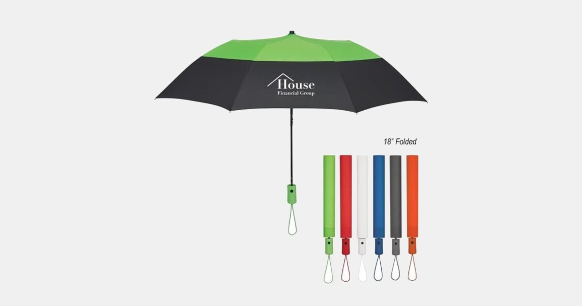 totes ECO Panther Umbrella And Matching Folding Shopping Bag