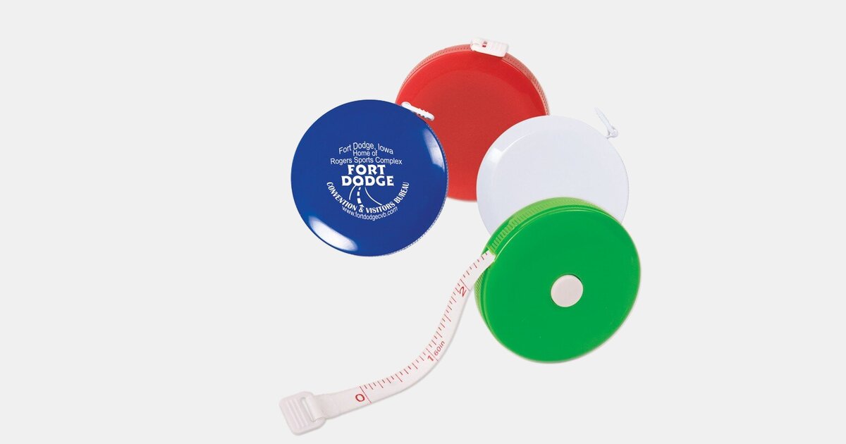 Round Mini Tape Measure (5') - Tape Measures with Logo - Q637311 QI