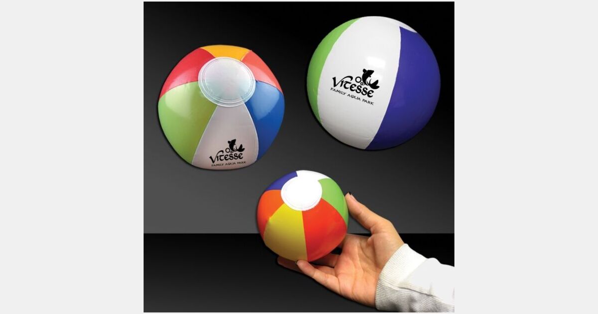 6" Mini Inflatable Beach Ball with your logo