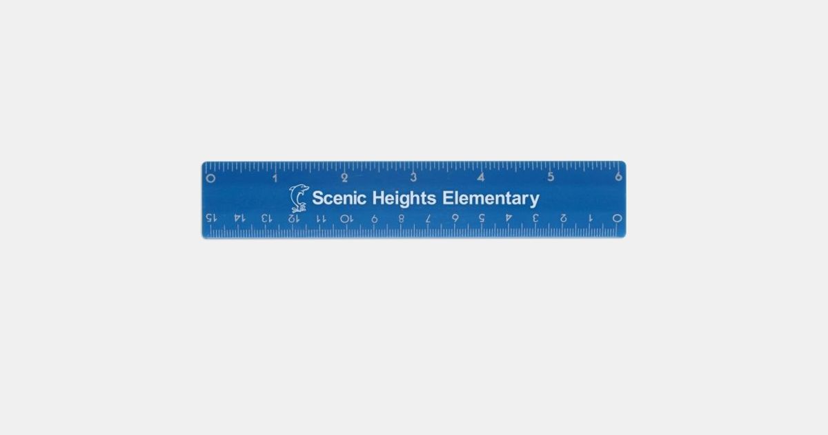 Custom Printed Plastic Rulers, 5.5 in to 17 in