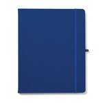 8" x 10" Soft Touch Journal Notebook with Pen Loop - Blue