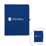 8" x 10" Soft Touch Journal Notebook with Pen Loop -  