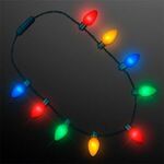 9 Lights Christmas Bulb Necklace -  