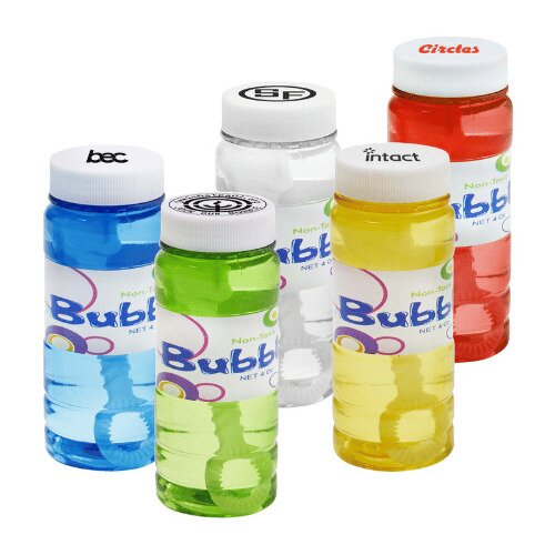 Main Product Image for Translucent 4oz. Bubbles Imprinted On Cap