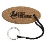 Buy Custom Imprinted Buoy Oval Cork Keychain