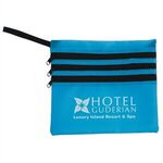 Buy Custom Imprinted Neon Multi Zipper Pouch