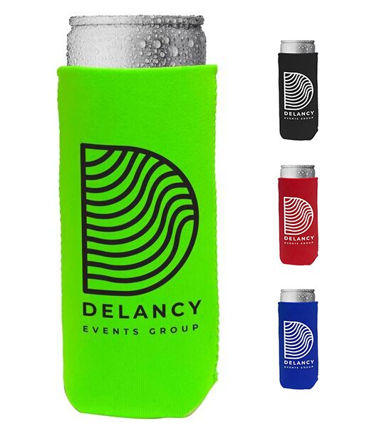 Main Product Image for Custom Printed Slim Pocket Can Holder