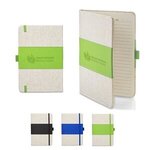 Buy Custom Promotional 5x7 Soft Cover Pu & Heathered Fabric Journal