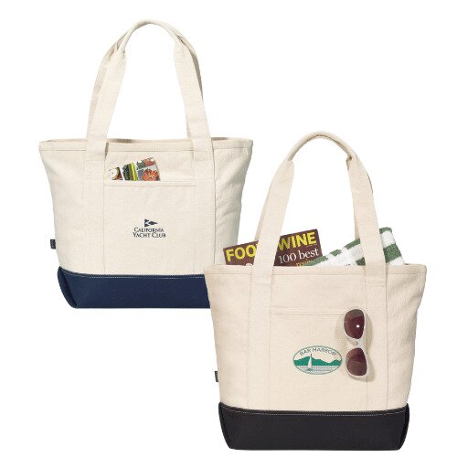 Main Product Image for Custom Imprinted Newport Cotton Zippered Tote