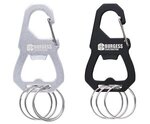 Buy Custom Imprinted 3 Keyring Carabiner with Bottle Opener