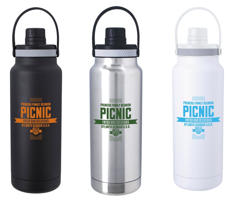 Main Product Image for Custom PrintedEnergetic Vacuum Sport Bottle with Hanger - 33 oz.