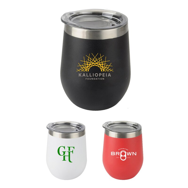 Main Product Image for Custom Printed Stainless Steel Wine Tumbler 12 oz. 