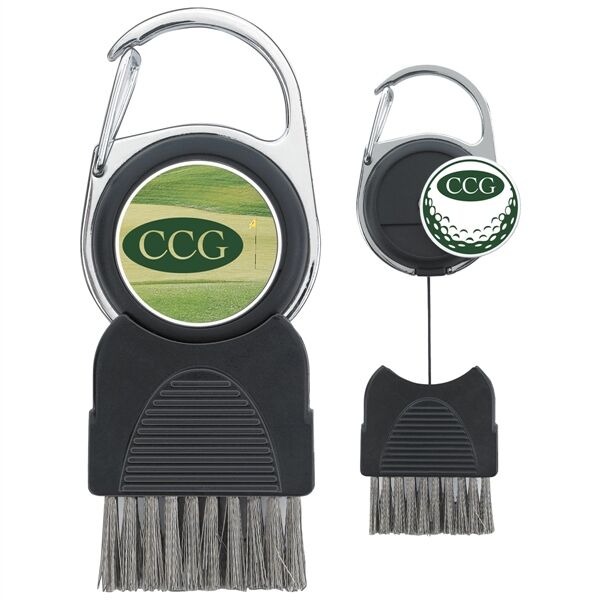 Main Product Image for Custom Printed Golf Club Brush with Ball Marker