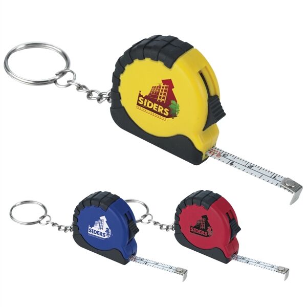 Main Product Image for Custom Imprinted Mini Tape Measure Keychain