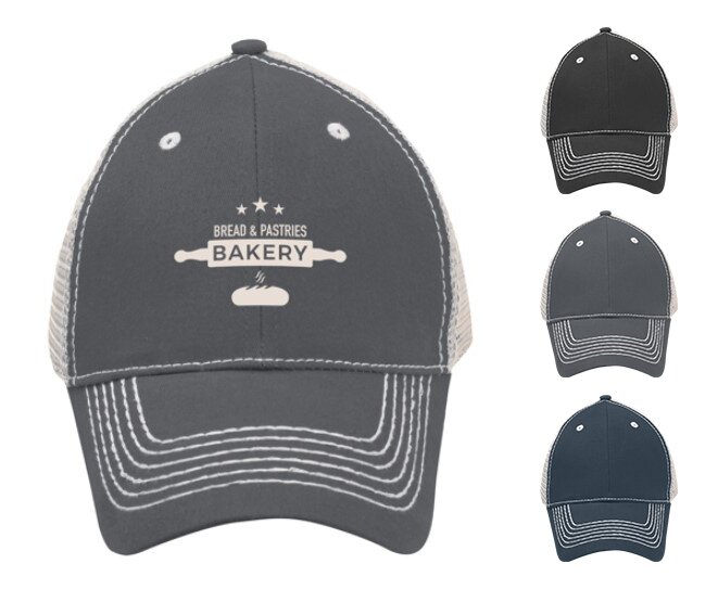 Main Product Image for Custom Imprinted Heavy Stitch Cap With Mesh