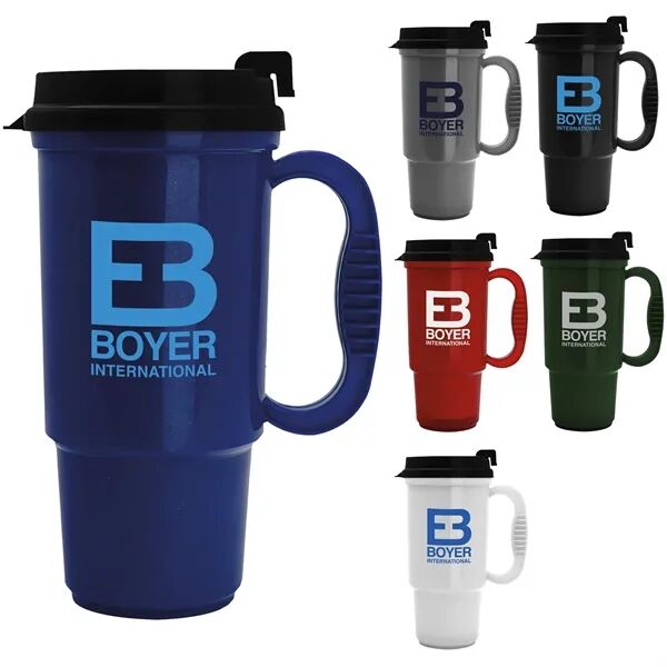 Main Product Image for Custom Printed Budget Traveler Mug with Slider Lid