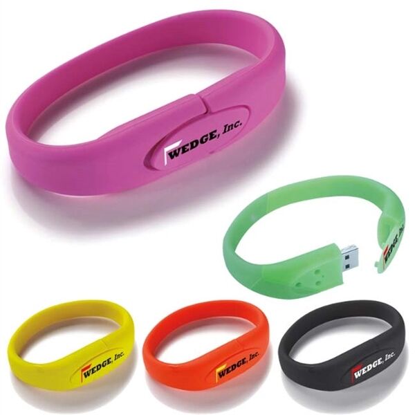 Main Product Image for Custom Imprinted Wrist Band USB 2.0 Flash Drive