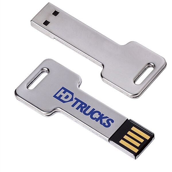 Main Product Image for Custom Imprinted Silver Key USB 2.0 Flash Drive