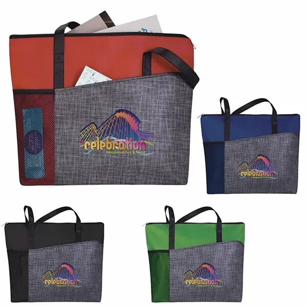 Main Product Image for Custom Imprinted Select Pattern Non-Woven Tote