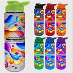 Buy Custom Printed Freedom Bottle with Drink-Thru Lid 28oz